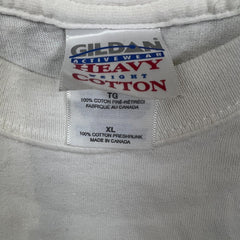 Vintage 90s Gildan Molson Canadian T Shirt Mens XL White Canada Kicks A** I Am Canadian Tee