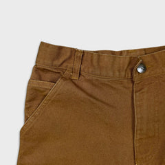 Carhartt Pants Womens 28x28 Brown Straight Leg Canvas Carpenter Workwear Trouser