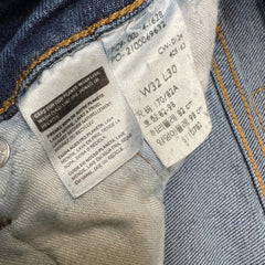 Levi's 514 Jeans Mens 32x30 Blue Slim Straight Fit Stretch Faded Medium Wash Denim Pants