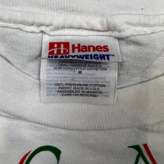 Vintage 1996 UEFA Euro Bulgaria T Shirt Mens Medium White Collar Print Soccer Tee