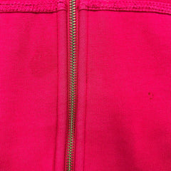 Lululemon Scuba Hoodie Womens Size 12 Pink Full Zip Distressed Hooded Sweater