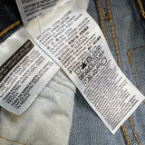 Levi's 512 Jeans Mens 34x28 Blue Slim Taper Leg Dark Wash Mid Rise Stretch Denim Pants