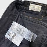 Levi's 514 Jeans Mens 28x30 Black Slim Straight Faded Dark Wash Stretch Denim Pants