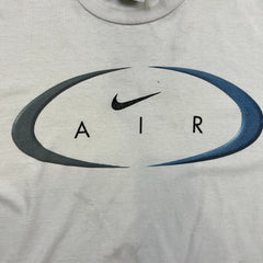 Vintage 90s Nike Air T Shirt Mens XL White Center Swoosh Sportswear Tee