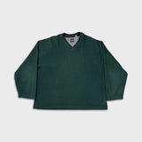 Vintage 90s Gap Fleece Mens XL Green Blank Outdoor USA Pullover V Neck Jacket