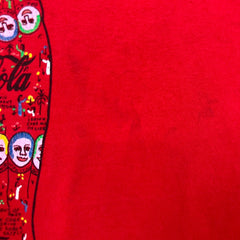 Vintage 1991 Howard Finster Coca Cola T Shirt Mens Medium Red Atlanta Folk Art Tee