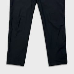 Lululemon ABC Pants Slim Warpstreme Mens 34x32 Black Casual Stretch Trousers