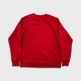 Nike SB Sweatshirt Mens Large Red Sportswear Swoosh Pullover Crewneck
