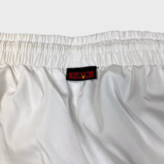 Vintage Y2K Kappa Gara AS Roma Track Pants Mens 2XL White Athletic Sportswear FIFA