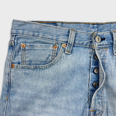 Levi's 501 Jeans Mens 31x32 Blue Original Fit Straight Leg Light Wash Denim Pants