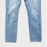 Levi's 501 S Jeans Womens 27x28 Blue Skinny Fit Slim Taper Leg Light Wash Denim Pants