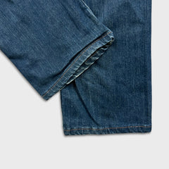 Levi's 505 Jeans Mens 30x28 Blue Regular Fit Straight Leg Dark Wash Denim Pants