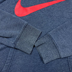 Nike Sportswear Heritage Hoodie Mens Large Blue Swoosh Pullover Hooded Sweater