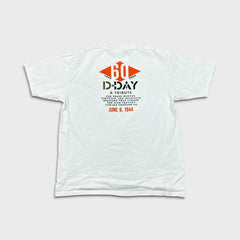 Vintage 2004 D-Day T Shirt Mens XL White 60 Year Tribute World War II Tee