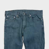 Levi's 511 Jeans Mens 34x30 Gray Slim Fit Straight Leg Stretch Mid Rise Denim Pants