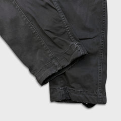 G-Star Raw Pants Mens 34x32 Gray Rovic Zip 3D Straight Taper Cuff Cargo Trouser