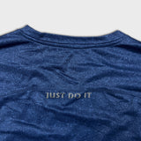 Nike Sportswear Long Sleeve Shirt Mens Medium Blue Swoosh Athletic Running Tee