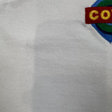 Vintage 90s Cows Hoodie Mens XL White Faded Hooded Sweater Pullover