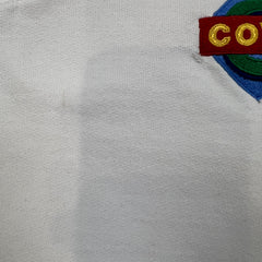 Vintage 90s Cows Hoodie Mens XL White Faded Hooded Sweater Pullover