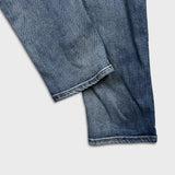 Vintage Y2K Ed Hardy Jeans Mens 34x32 Blue Slim Straight Distressed Dagger Denim Pants