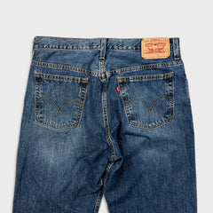 Vintage Y2K Levi's Jeans Men 34x32 Blue Relaxed Fit Straight Leg Medium Wash Baggy Denim Pants