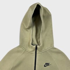 Nike Sportswear Hoodie Womens Medium Green Tech Fleece Full Zip Hooded Sweater