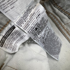 Levi's 511 Jeans Mens 34x32 Gray Slim Fit Straight Leg Stretch Stone Wash Denim Pants