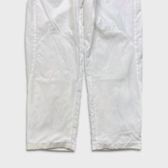 Vintage Y2K Kappa Gara AS Roma Track Pants Mens 2XL White Athletic Sportswear FIFA