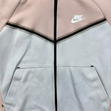 Nike Tech Fleece Hoodie Womens Small Pink Sportswear Full Zip Hooded Sweater