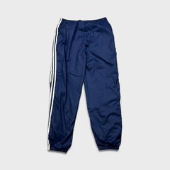 Vintage 90s Adidas Track Pants Mens Medium Blue 3 Stripes Active Athletic