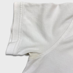 Burberry Brit Polo Shirt Mens Medium White Nova Check Tartan Cotton Preppy