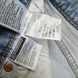Levi's 502 Jeans Mens 33x34 Blue Regular Taper Fit Stretch Light Wash Denim Pants