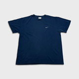 Nike Sportswear T Shirt Mens XL Blue Swoosh Casual Faded Short Sleeve Tee