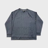Nike Sportswear Sweatshirt Mens Large Gray Swoosh Tech Fleece Pullover Crewneck