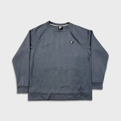 Nike Sportswear Sweatshirt Mens Large Gray Swoosh Tech Fleece Pullover Crewneck
