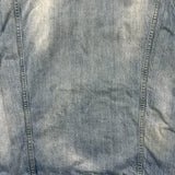Levi's Denim Vest Mens XL Blue Light Wash Faded Distressed Jean Trucker Jacket