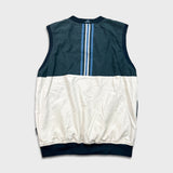 Vintage 90s Adidas Golf Vest Mens Medium Green 3 Stripe Jacket