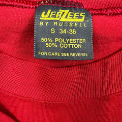 Vintage 1986 Russell Athletic Iditarod Alaska Husky Dog T Shirt Mens XS Red Single Stitch Animal Tee