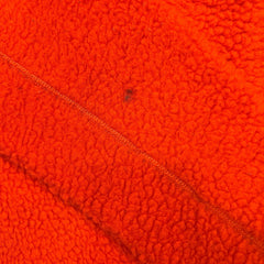 Vintage 80s Helly Hansen Fleece Mens Medium Orange 1/4 Zip Fiberpile Jacket