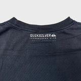 Vintage Y2K Quicksilver Boardriders Club T Shirt Mens Medium Black Sun Faded Tee