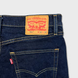 Levi's 511 Jeans Mens 33x32 Blue Slim Fit Mid Rise Dark Wash Stretch Denim Pants