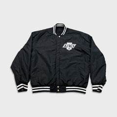 Vintage 90s Jeff Hamilton Los Angeles Kings Jacket Mens Large Reversible NHL Hockey Varsity