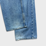 Vintage 90s Levi's 619 Jeans Mens 37x32 Blue Light Wash Orange Tab Faded Denim Pants