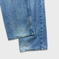 Vintage 90s Levi's 619 Jeans Mens 37x32 Blue Light Wash Orange Tab Faded Denim Pants