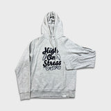 Adidas Originals Hoodie Mens Medium Gray High On Stress Hooded Sweater