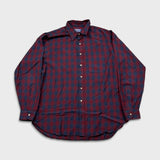Vintage 90s Sir Pendleton Shirt Mens XL Red Wool Long Sleeve Plaid USA Button Up