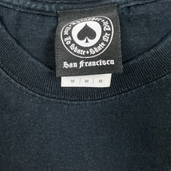 Thrasher Magazine T Shirt Mens Medium Black Skateboard Spell Out Graphic Tee