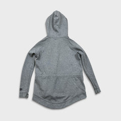 Nike Tech Fleece Hoodie Womens Medium Gray Swoosh Full Zip Cap Sweater