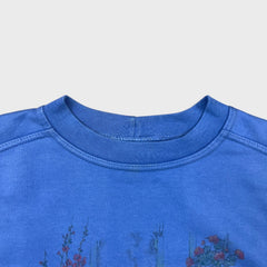 Vintage 90s Northern Reflections Sweatshirt Mens Medium Blue Nature Pullover