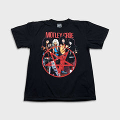 Vintage Y2K Motley Crue T Shirt Mens XL Black Double Sided Graphic Rock Band Tee